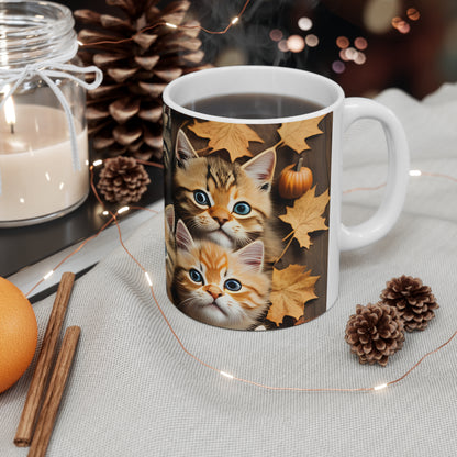 Kittens of Fall 11oz Mug