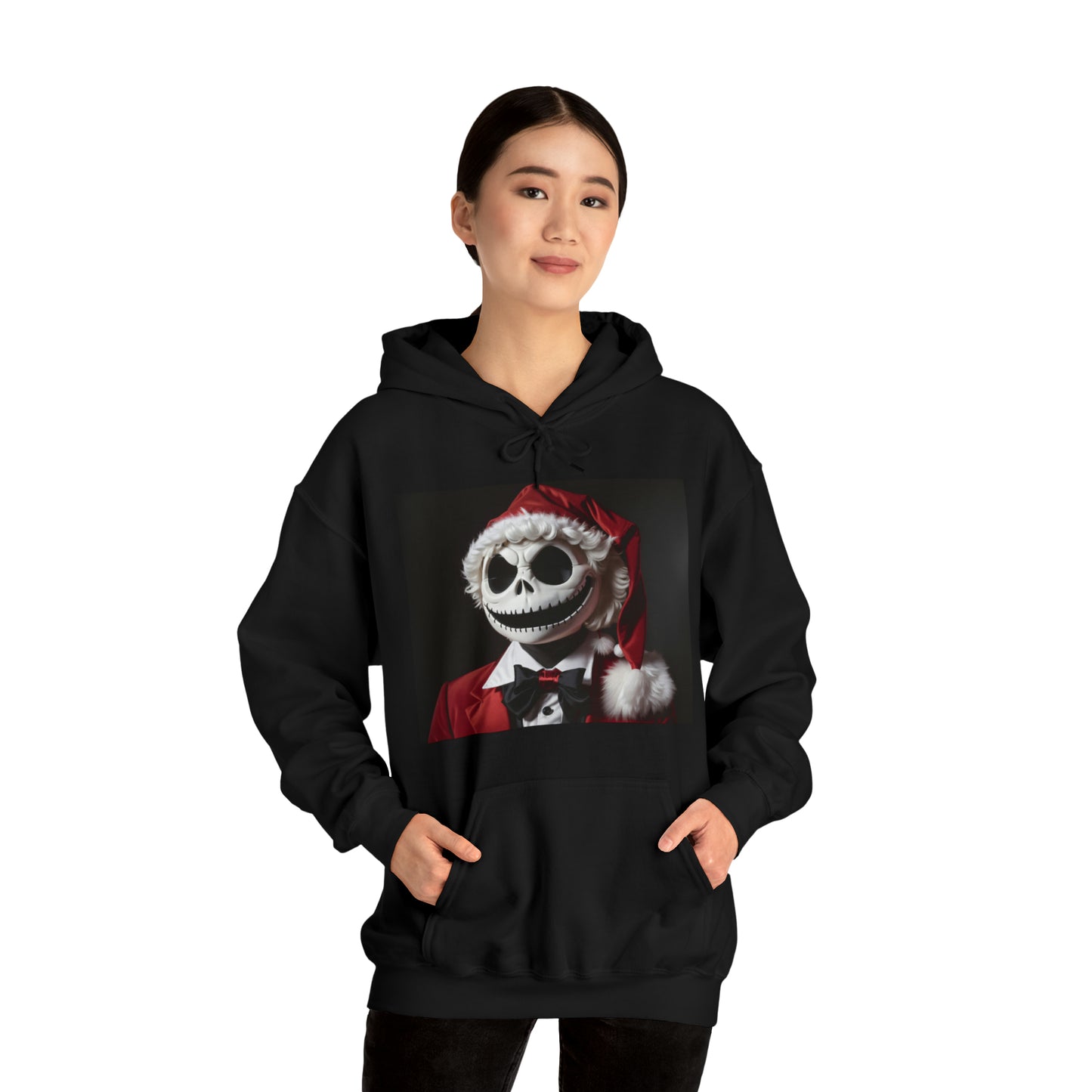 Nightmare Before Christmas Jack Skellington in Santa Hat Hoodie