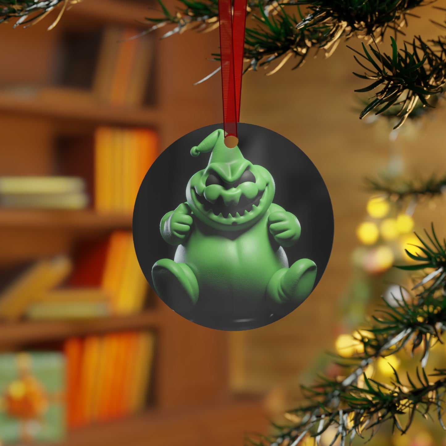 Nightmare Before Christmas Oogie Boogie Metal Christmas Ornament