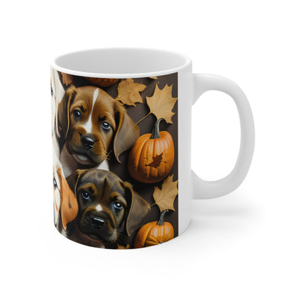 Puppies of Fall 11oz Mug