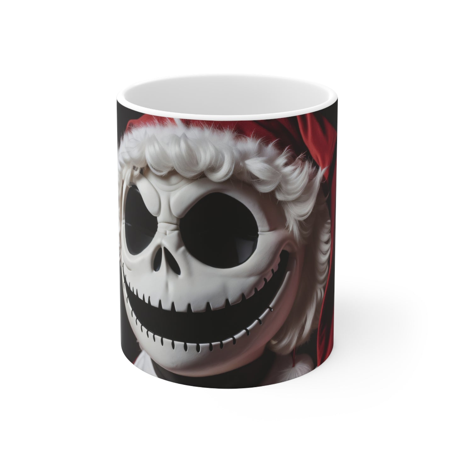 Nightmare Before Christmas Jack Skellington in Santa Hat 11oz Mug