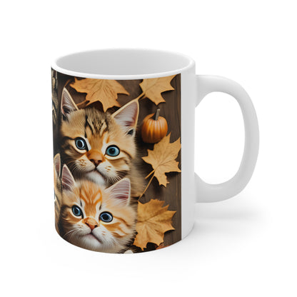 Kittens of Fall 11oz Mug