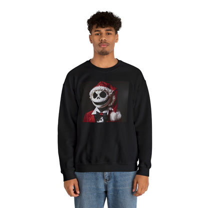 Nightmare Before Christmas Jack Skellington in Santa Hat Sweatshirt