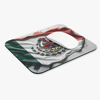 Mexican Flag in Acrylic Mouse Pad