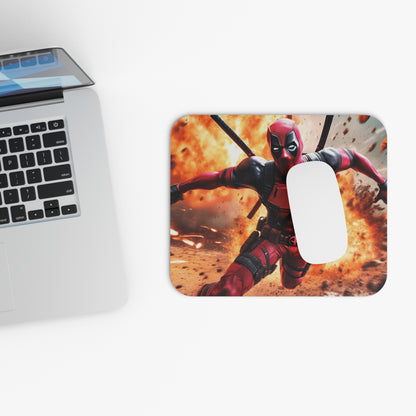 Deadpool on the run Mouse Pad