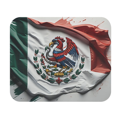 Mexican Flag in Acrylic Mouse Pad