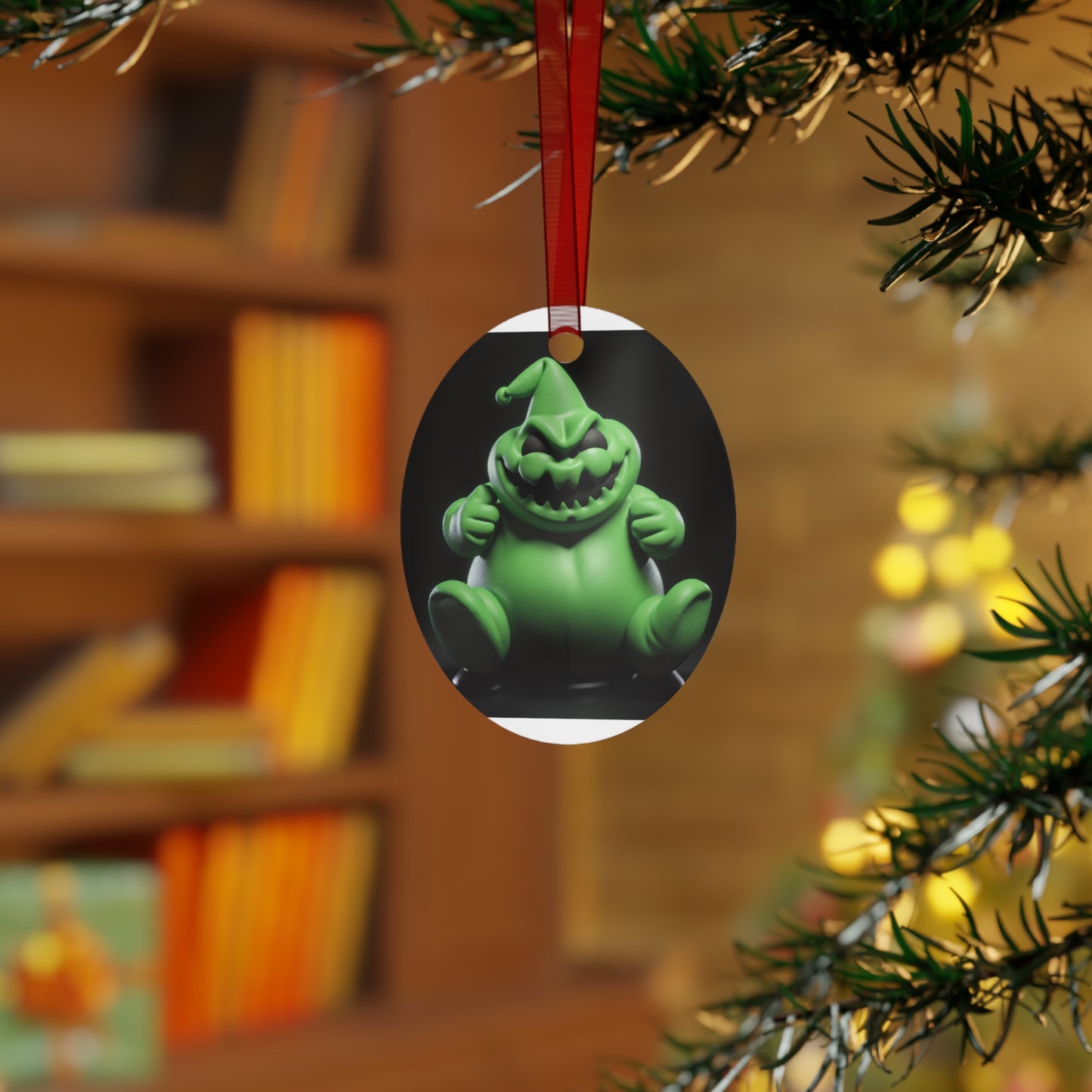 Nightmare Before Christmas Oogie Boogie Metal Christmas Ornament