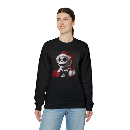 Nightmare Before Christmas Jack Skellington in Santa Hat Sweatshirt