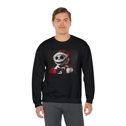 Nightmare Before Christmas Jack Skellington in Santa Hat Sweatshirt